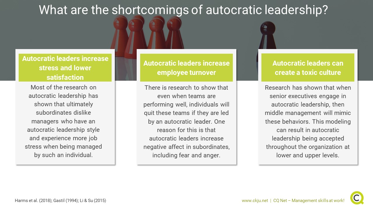 Autocratic Leadership Style